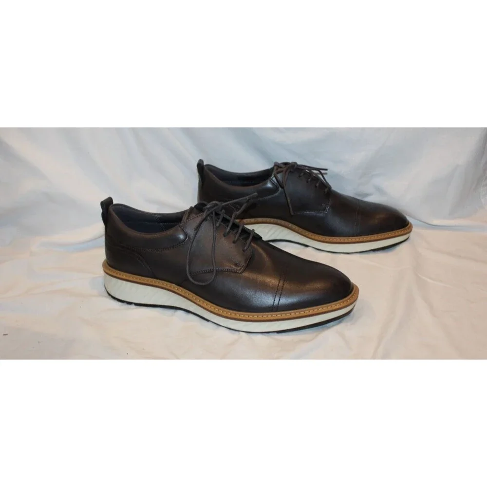ECCO ST.1 Hybrid Men’s Leather Derby Dress Shoes Black US 9 EU 42 NEW $250